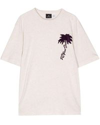 PS by Paul Smith - Palm Tree-print Cotton Nep T-shirt - Lyst