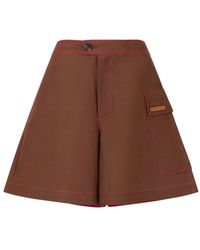 Marni - Shorts Mit Logo-Patch - Lyst