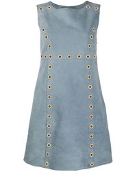 Alberta Ferretti Jurk Verfraaid Met Ringlets - Blauw