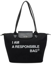 V73 - Sac À Main À Logo Imprimé - Lyst