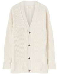 RETORI - Ribbed-Knit V-Neck Cardigan - Lyst