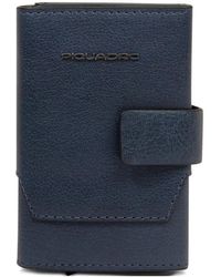 Piquadro - Pop-Up Leather Cardholder - Lyst