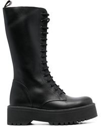 P.A.R.O.S.H. - Lace-up Leather Boots - Lyst