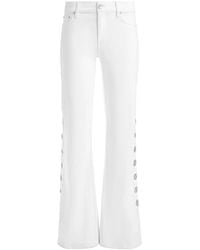 Alice + Olivia - Jenny Low-Rise Jeans - Lyst