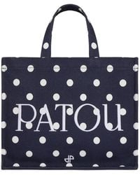 Patou - Medium Logo-Print Tote Bag - Lyst