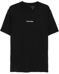 Calvin Klein - Logo-Embroidered Crew-Neck T-Shirt - Lyst