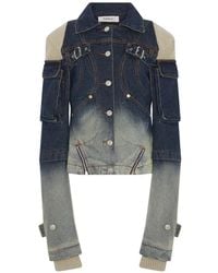 SRVC Studio - Mecha Cargo Denim Jacket - Lyst