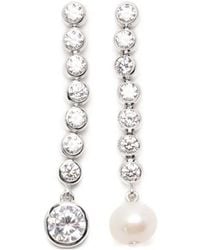 Completedworks - Zirconia-Embellishment Earrings - Lyst