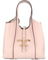 Tod's - Bolso shopper T Timeless mini - Lyst