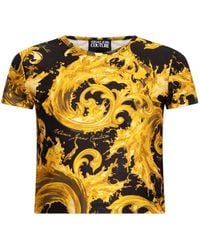 Versace Jeans Couture - Baroque-Pattern T-Shirt - Lyst