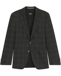 BOSS - Veste De Costume À Carreaux - Lyst