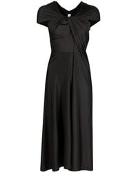 Victoria Beckham - Cap-sleeve Draped Dress - Lyst