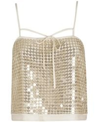 Isabelle Blanche - Tie Crop Top - Lyst