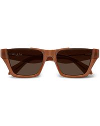 Alaïa - Rectangular-Frame Sunglasses - Lyst