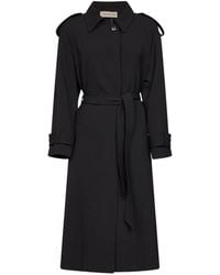 Blanca Vita - Belted Raglan-Sleeve Coat - Lyst