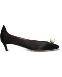Magda Butrym - "Kitten" Heel With Pearl Satin - Lyst