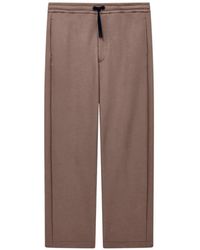Giorgio Armani - Drawstring Logo-Patch Trousers - Lyst