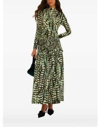 FARM Rio - Leaf-Print Long-Sleeve Blouse - Lyst