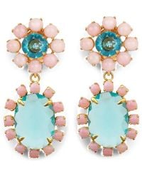 Bounkit - Quartz And Opal Drop Earrings - Lyst