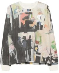 Kidsuper - Graphic-Print Waffle-Knit Sweater - Lyst
