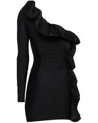 Amen - Ruffled One-Shoulder Mini Dress - Lyst