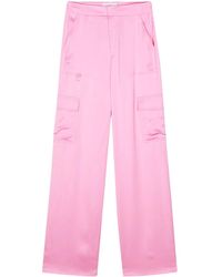 Chiara Ferragni - Textured Straight Cargo Pants - Lyst