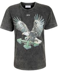 Off-White c/o Virgil Abloh - Eagle Arrow Graphic-Print T-Shirt - Lyst