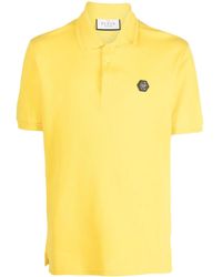 Philipp Plein - Logo-Print Short-Sleeved Polo Shirt - Lyst