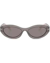 Prada - Symbole Oval-Frame Sunglasses - Lyst