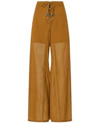 Pinko - Pantalon Lacé À Empiècements En Gabardine - Lyst