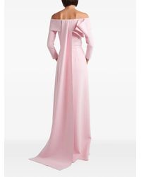 Safiyaa - Off-Shoulder Bow-Detail Maxi Dress - Lyst