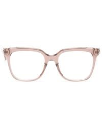 Jimmy Choo - Eckige Jc Brille Mit Logo-Schild - Lyst