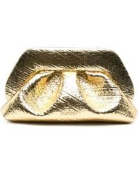 THEMOIRÈ - Medium Bios Metallic-Effect Hemp Clutch Bag - Lyst