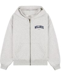 Sporty & Rich - Long-Sleeve Zip-Up Hoodie - Lyst