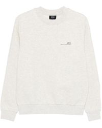 A.P.C. - Sudadera Con Cuello Redondo - Lyst
