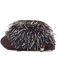 STAUD - Porcupine Beaded Clutch Bag - Lyst
