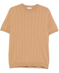 ÉPHÉMÈRE - Short-Sleeve Ribbed-Knit T-Shirt - Lyst