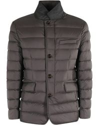 Moorer - Zayn Quilted Button-Fastening Jacket - Lyst