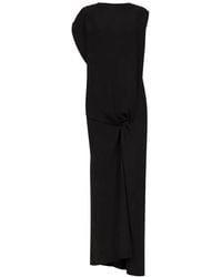 The Row - Gedrapeerde Jurk Met Geknoopt Detail - Lyst
