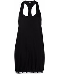 DSquared² Icon Tape-detail Racerback Beach Cover-up - Black