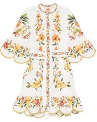 FARM Rio - Floral-Print Mini Dress - Lyst
