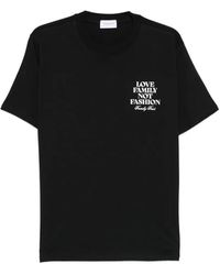 FAMILY FIRST - Crew-Neck Printed T-Shirt - Lyst