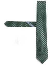 Ferragamo - Cravate En Soie À Imprimé Requin - Lyst