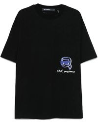Karl Lagerfeld - T-Shirt mit grafischem Print - Lyst