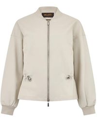 Moorer - Drawstring Zip-Up Jacket - Lyst