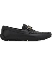 Ferragamo - Woven Gancini-Buckle Loafers - Lyst