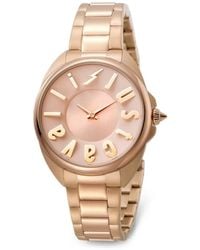 Just Cavalli - Armbanduhr Mit Logo-Indizes 34Mm - Lyst