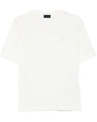 Moncler - T-Shirt Con Applicazione Logo - Lyst