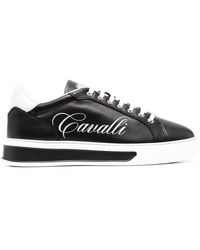 Sneakers voor Roberto Cavalli Sneakers Met Logoprint in het Blauw voor  heren Heren Schoenen voor voor Sneakers voor Lage sneakers allware.com.br
