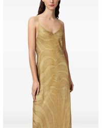 AllSaints - Leona Zebra-Print Maxi Dress - Lyst